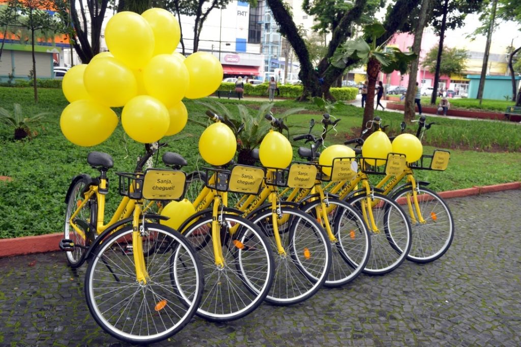 Bicicletas compartilhadas chegam à zona sul de São José