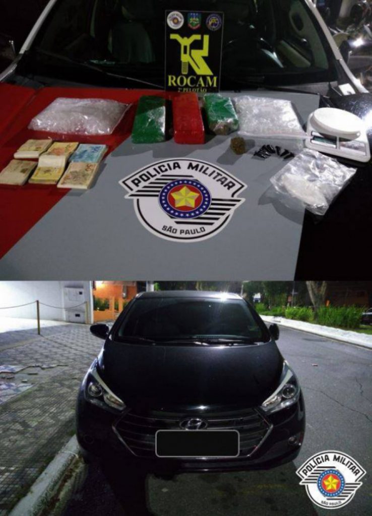 Dupla é presa com 1,8 kg de drogas em Taubaté