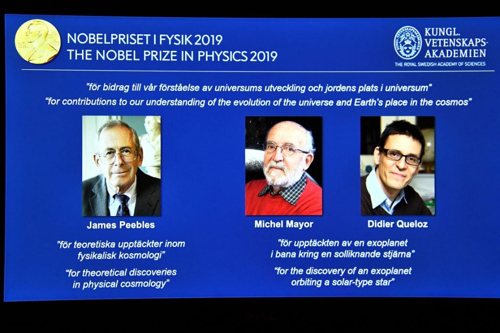 Estudo sobre origem do universo dá Nobel de Física a 3 cientistas