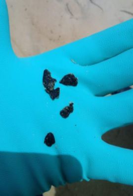Fragmentos de óleo chegam ao litoral do Rio de Janeiro