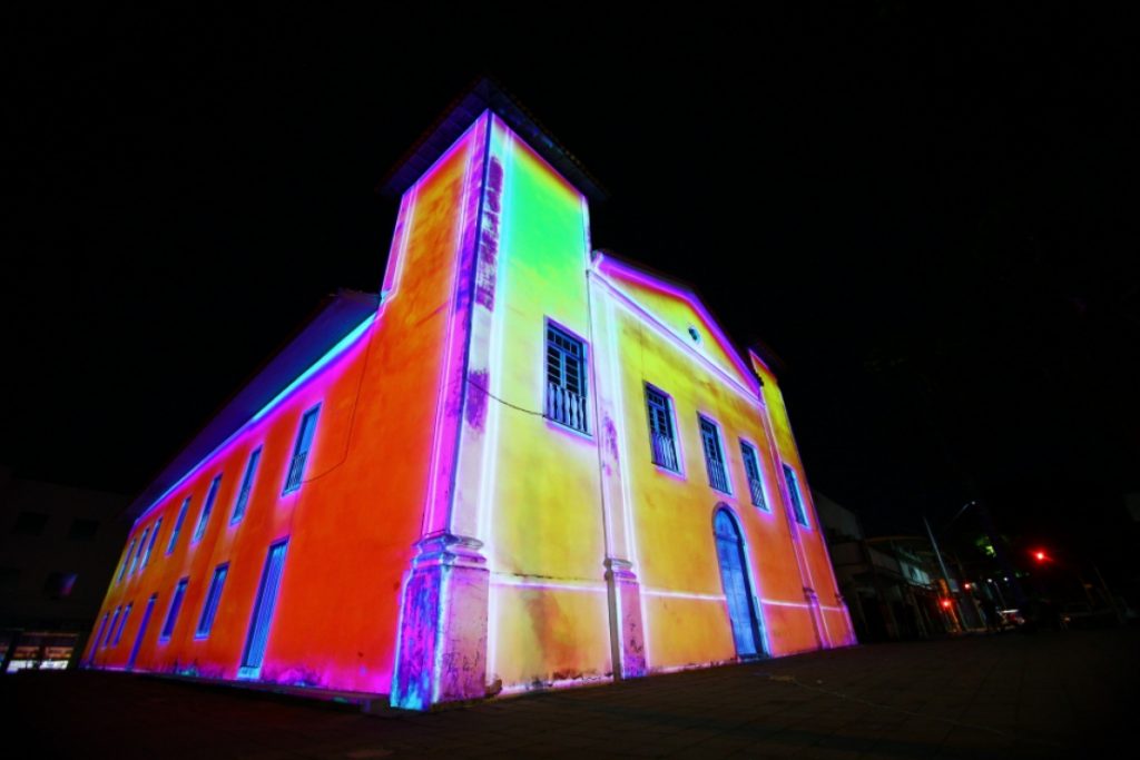Igreja São Benedito, no centro de São José, receberá vídeo mapping de Natal
