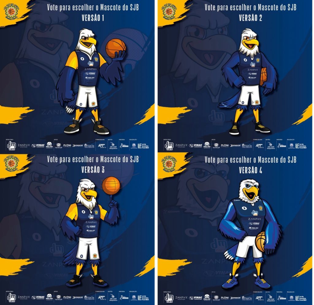 São José Basket abre votação para escolha de novo mascote