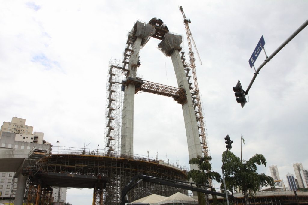 Obra do Arco da Inovação chega a 95%, diz Prefeitura de São José