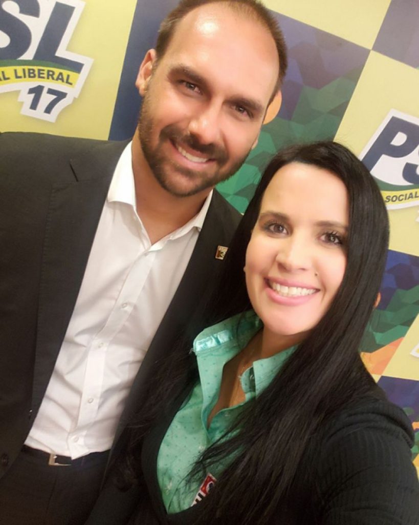 Leticia Aguiar rebate crítica de Eduardo Bolsonaro: 'Desnecessário e infantil'