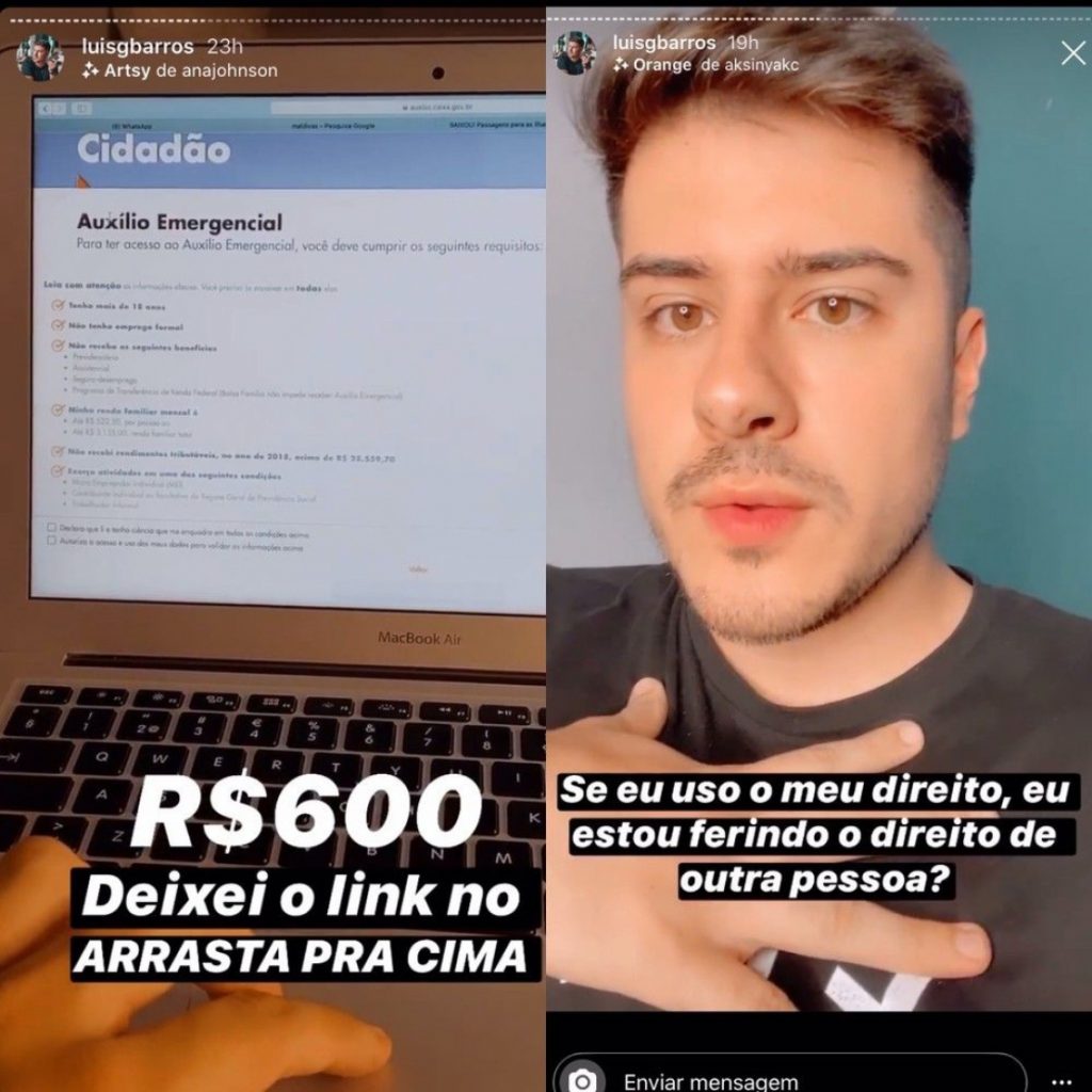 Influenciador de São José pede desculpas após críticas por solicitar auxílio de R$ 600
