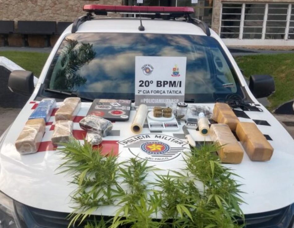 PM apreende quase sete quilos de maconha em Caraguatatuba