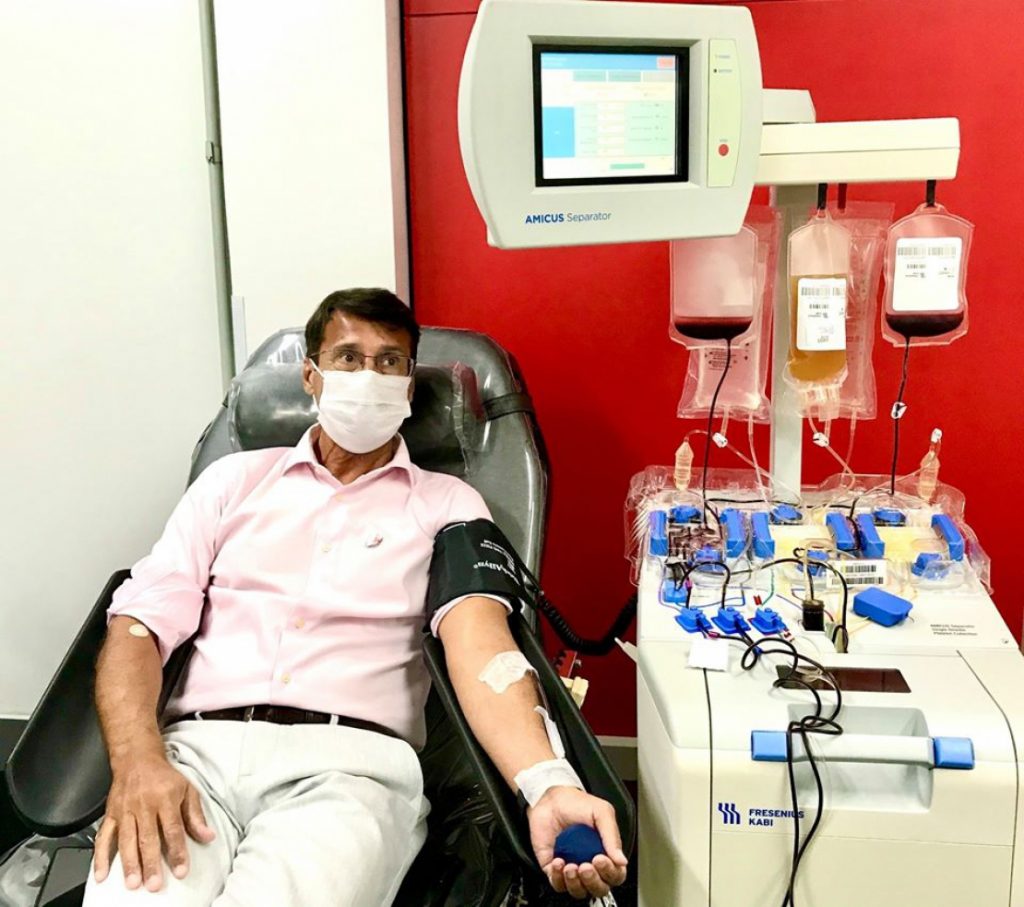 Banco de Sangue faz coleta de plasma para tentar auxiliar tratamento contra coronavírus em São José