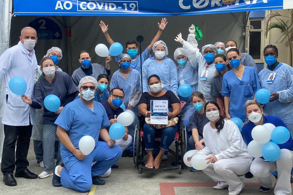 Mais de 200 pacientes já receberam alta na Ala Covid-19 no Hospital Municipal de São José