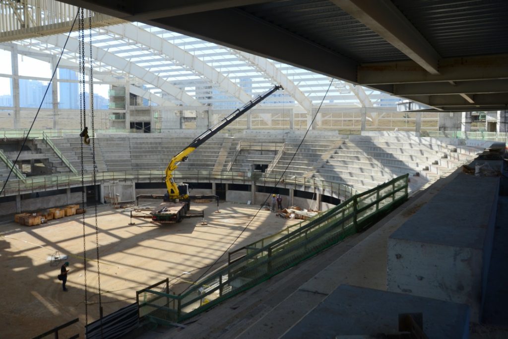 Obra da Arena de Esportes atinge 57% de execução em São José