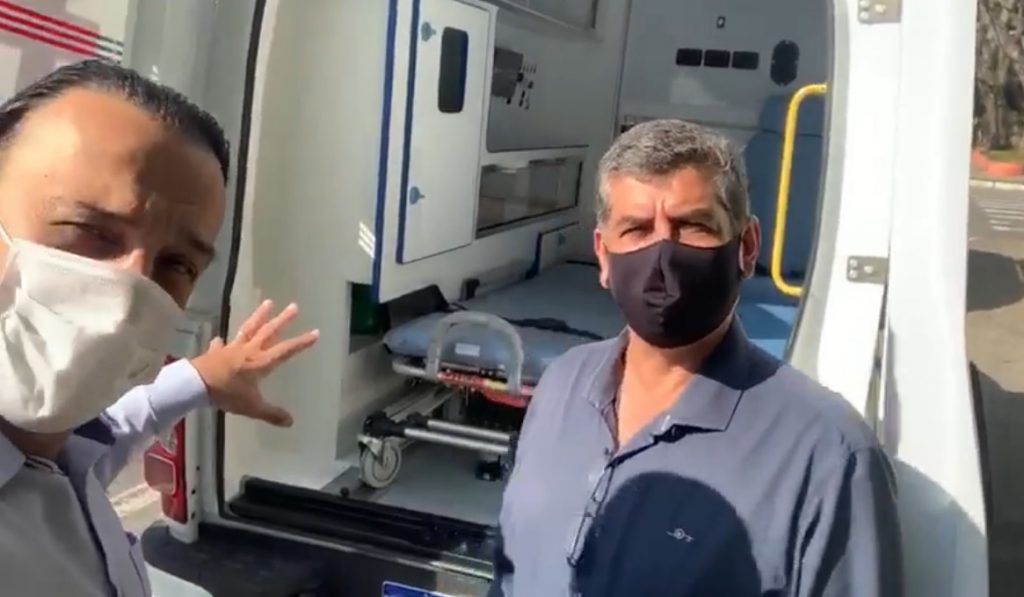Em vídeo, Felicio Ramuth apresenta nova ambulância 4x4 exclusiva para São Francisco Xavier