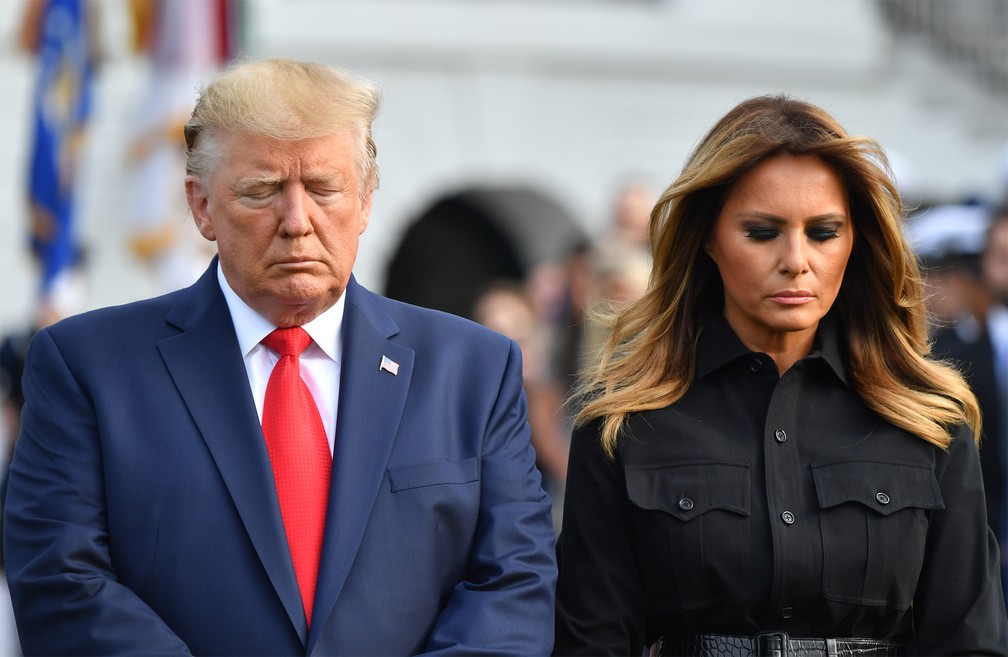 Donald Trump anuncia que ele e a primeira dama Melania testaram positivo para Covid-19.