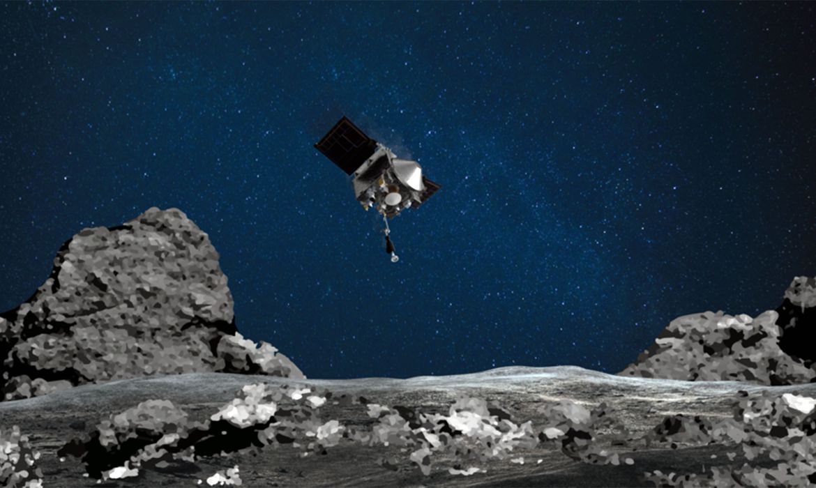 Nave espacial Osiris toca com sucesso asteroide Bennu