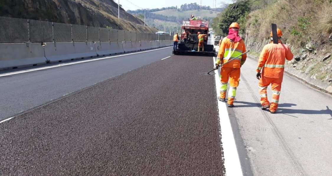 Concessionária Tamoios entra na reta final das obras de pavimento