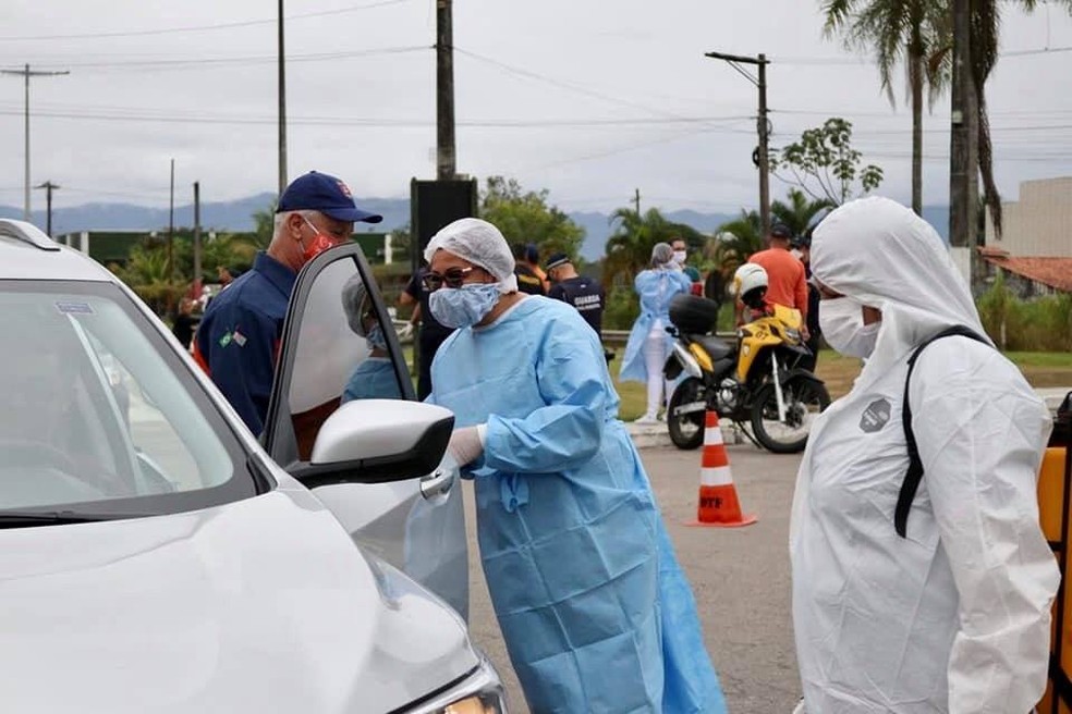 São Sebastião realiza barreira sanitária contra a Covid-19