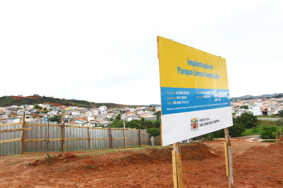 Parque Santa Júlia será construído como opção de lazer na região sudeste em São José dos Campos