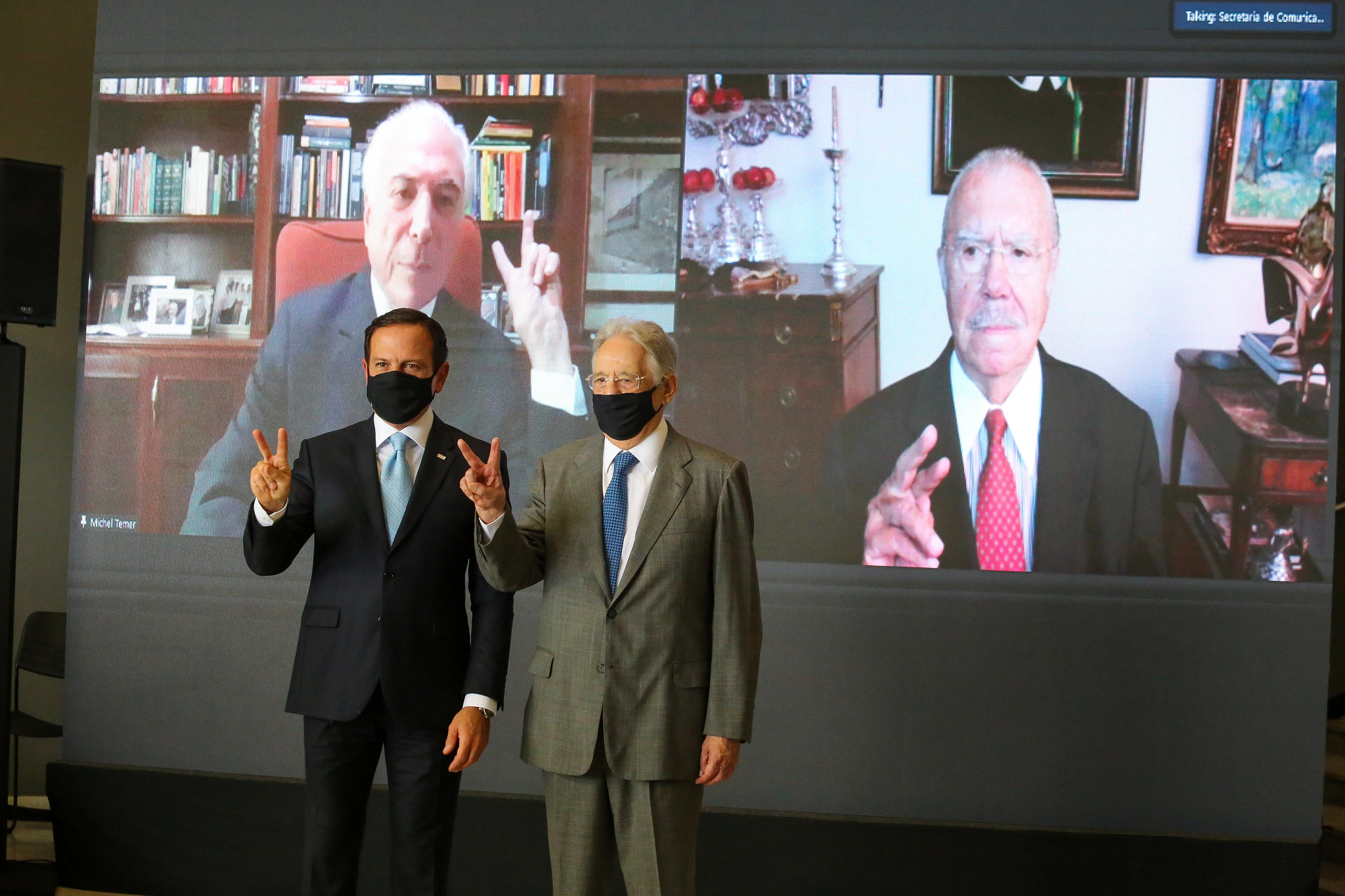 Governo de São Paulo reúne ex-presidentes em evento pró-vacinação
