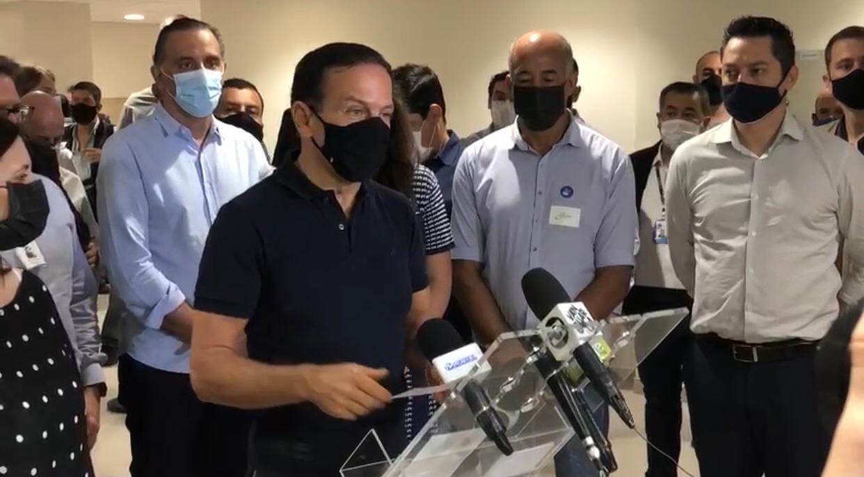 Doria anuncia 40 novos leitos de UTI no Vale do Paraíba