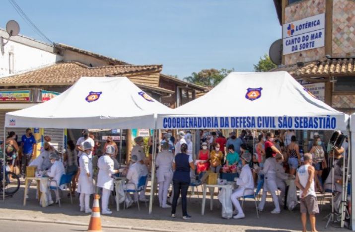São Sebastião prossegue com testagem em massa na Costa Sul