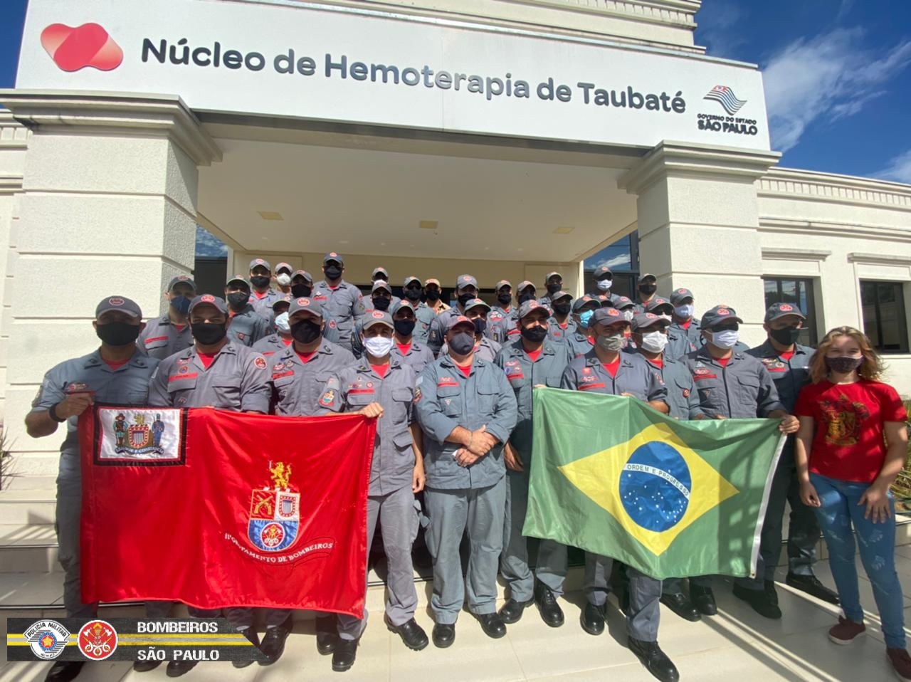 Bombeiros realizam doação de medula óssea em Taubaté