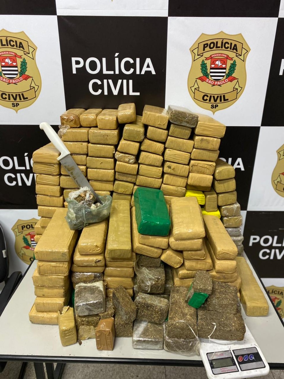 Dupla é presa com mais de 110 kg de maconha na zona sul de São José dos Campos