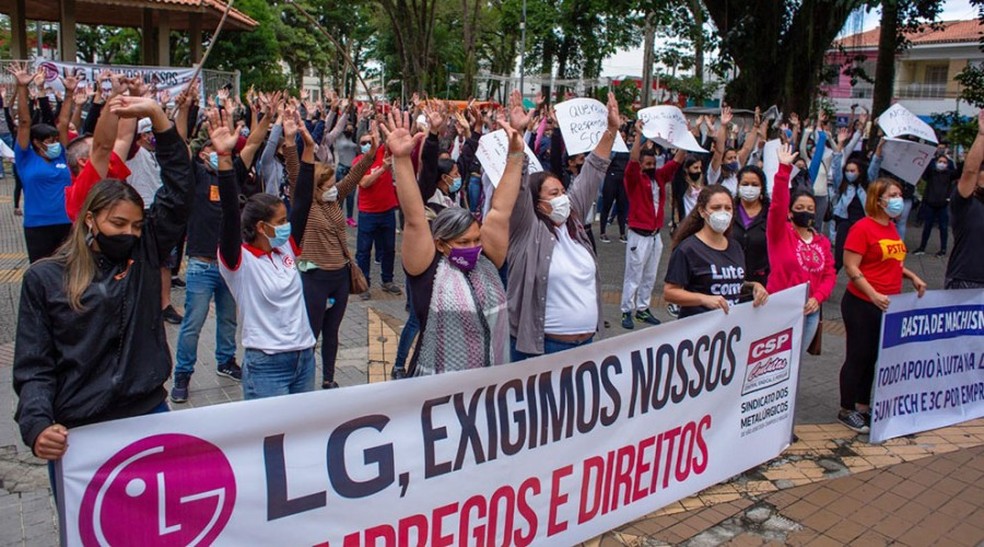 Funcionárias de terceirizadas da LG recusam proposta de indenização e seguem em greve