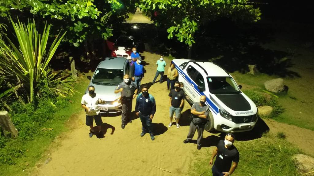 Fiscalização dispersa luau e festa clandestina no último fim de semana em Caraguatatuba