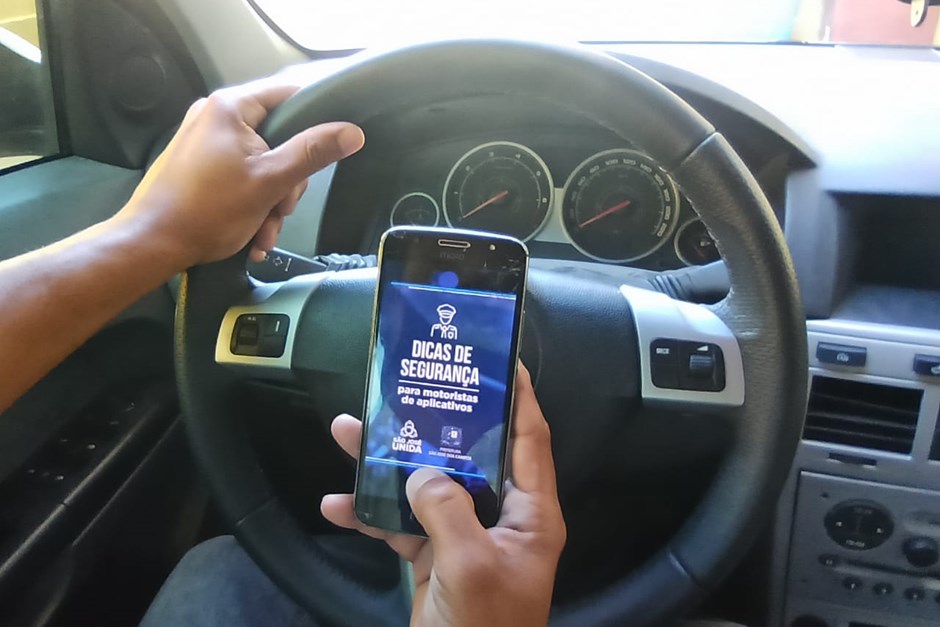 São José dos Campos cria cartilha com dicas de segurança para motoristas de aplicativos