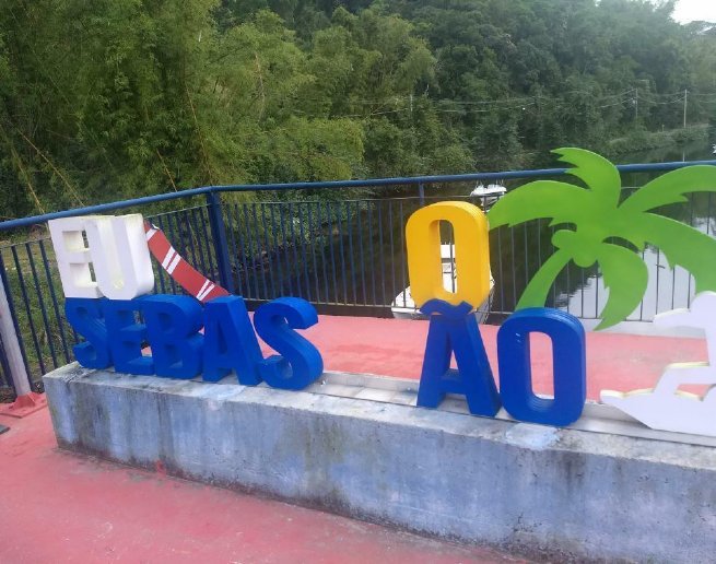 Ponto de selfie no Barra do Una é alvo de vandalismo em São Sebastião