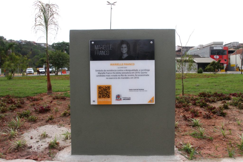 Jacareí inaugura Praça Marielle Franco no bairro Jardim do Marquês