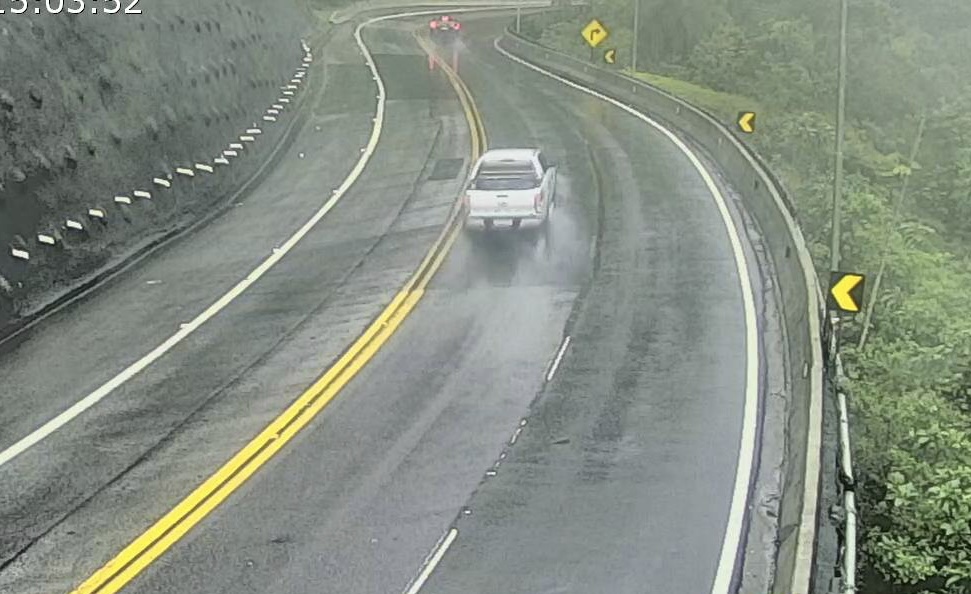 Serra da Tamoios é interditada após alto volume de chuva