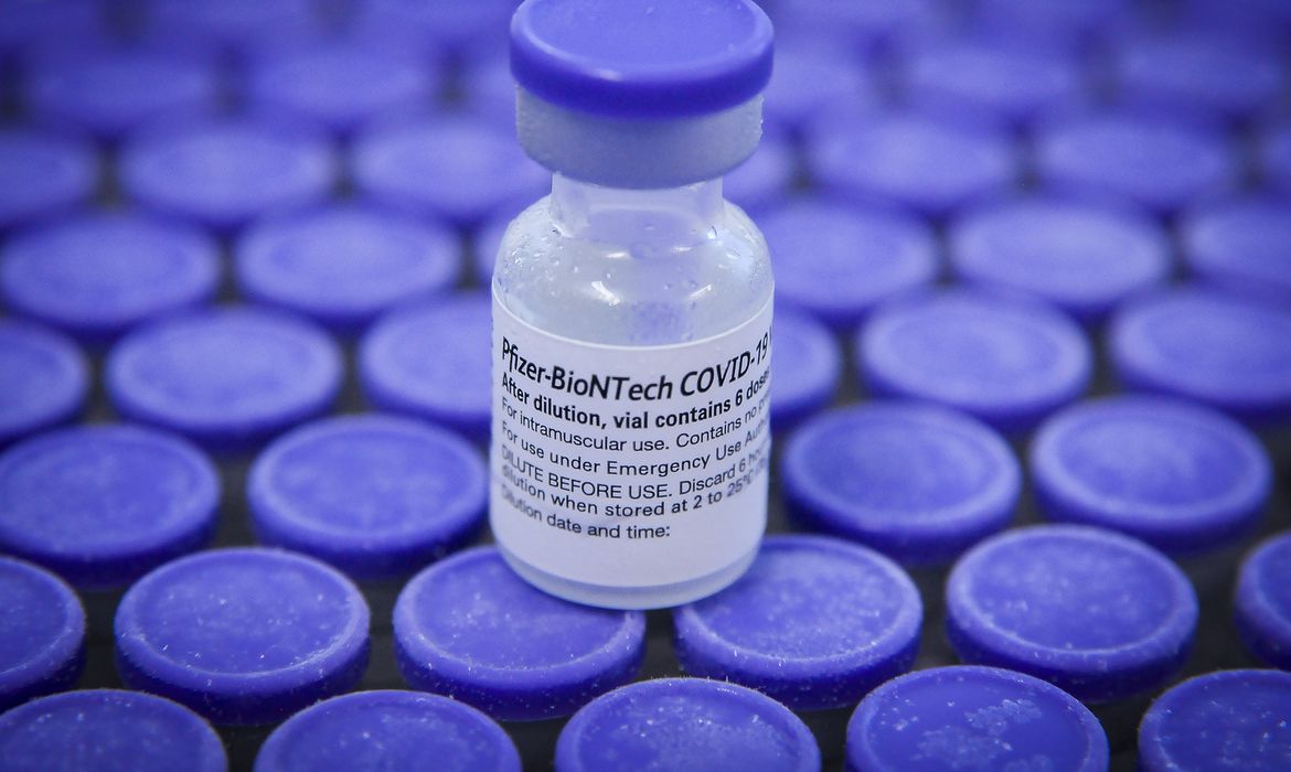 O Brasil recebeu hoje (22) uma nova remessa com 1,7 milhão de doses do imunizante Comirnaty contra a covid-19. Esse é o oitavo lote do segundo contrato da Pfizer com o governo brasileiro. O avião, que veio de Amsterdã, na Holanda, pousou no Aeroporto de Viracopos, em Campinas (SP) às 6h55. As próximas entregas estão previstas para a semana semana que vem.  Segundo o Ministério da Saúde, desde o início da campanha de vacinação contra o coronavírus, em janeiro de 2021, foram usados mais de 102 milhões de doses do imunizante fabricado pela Pfizer. O total de vacinas distribuídas para todos os estados e o Distrito Federal é de 230 milhões.  A Pfizer informou que, desde o dia 9 de outubro, quando foram iniciadas as entregas das doses que contemplam o segundo contrato com o governo federal, o total de doses entregues ultrapassa 13 milhões. O contrato prevê a remessa de 100 milhões de imunizantes entre outubro e dezembro.
