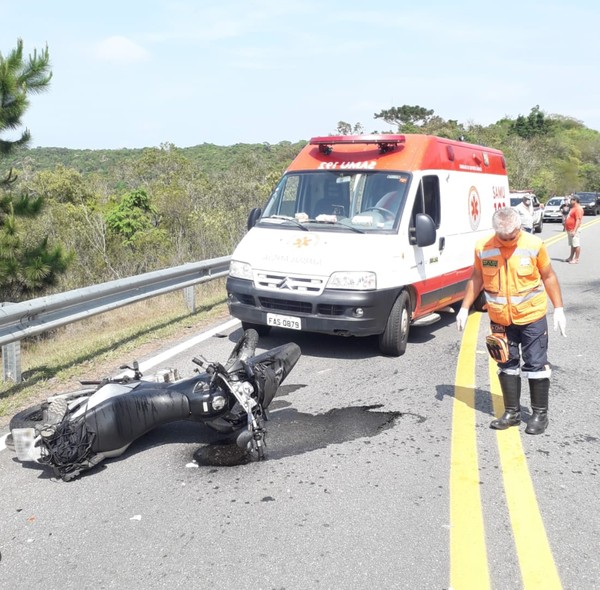 Motociclista morre em acidente na Rodovia Cunha-Paraty